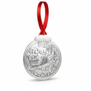 Jim Shore Santa Heartwood Creek Hanging Ornament Aluminum 16762121 IOB Signed